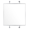 Varaluz Tycho 32X26 Pipe Mounted Wall Mirror - Polished Nickel 4DMI0104